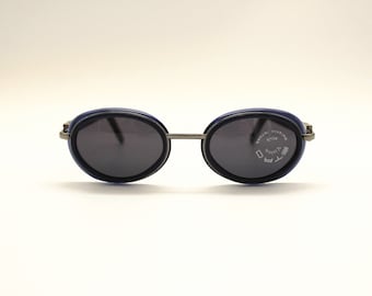 Vintage Sunglasses Etro SE9324 Oval metal steampunk glasses Made in Italy New Old Stock