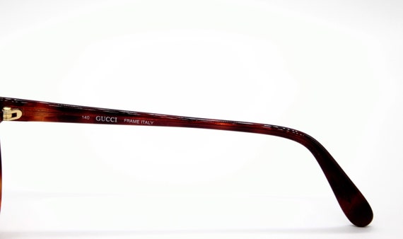Gucci Cateye Vintage Tortoise Shell Sunglasses Made In Italy Rad! 1970s-80s Made In Italy Custom Ombre Tinted Deadstock  main image 4