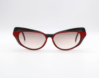 Vintage Sunglasses Robert La Roche 6 LR 47 Oversize Cat Eye Rockabilly style, Made in Austria NOS