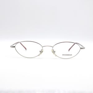 Vintage Eyeglasses Fendissime VFE 041M COL.579 Hand made Oval steampunk, Made in Italy New Old Stock