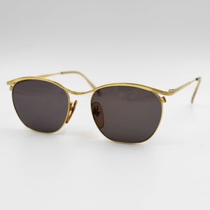 Vintage Sunglasses Jean Paul Gaultier 58-2171 authentic and rares quare clubmaster wiht original lenses Made in Japan New Old Stock
