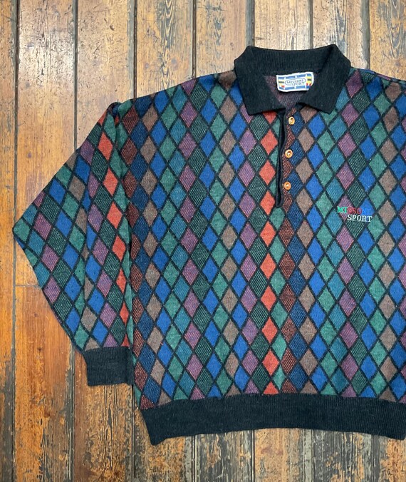 Missoni Sport Vintage Wool Sweater, Made in Italy Knitted