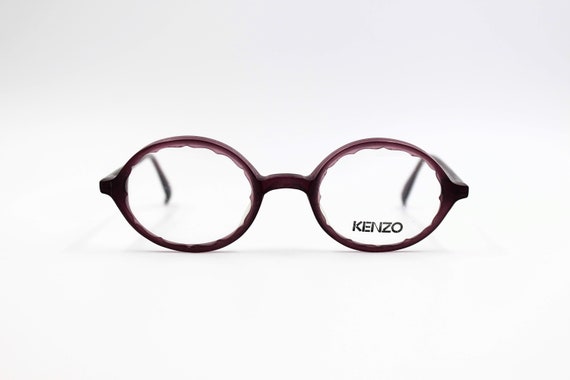 Vintage Eyglasses Kenzo Lemon L355 Steampunk Oval… - image 1