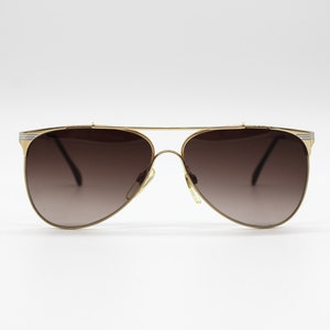 Vintage Sunglasses Jaguar 305 Handmade Aviator metal frame Made in Italy NOS