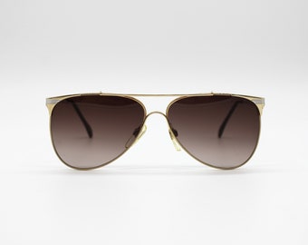Vintage Sunglasses Jaguar 305 Handmade Aviator metal frame Made in Italy NOS