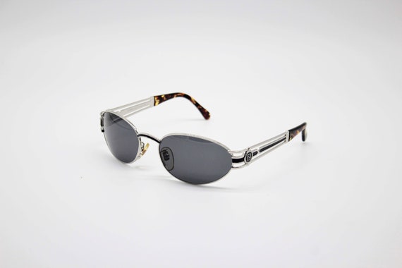 Vintage Sunglasses Fendi SL 7038 Oval Round metal… - image 9