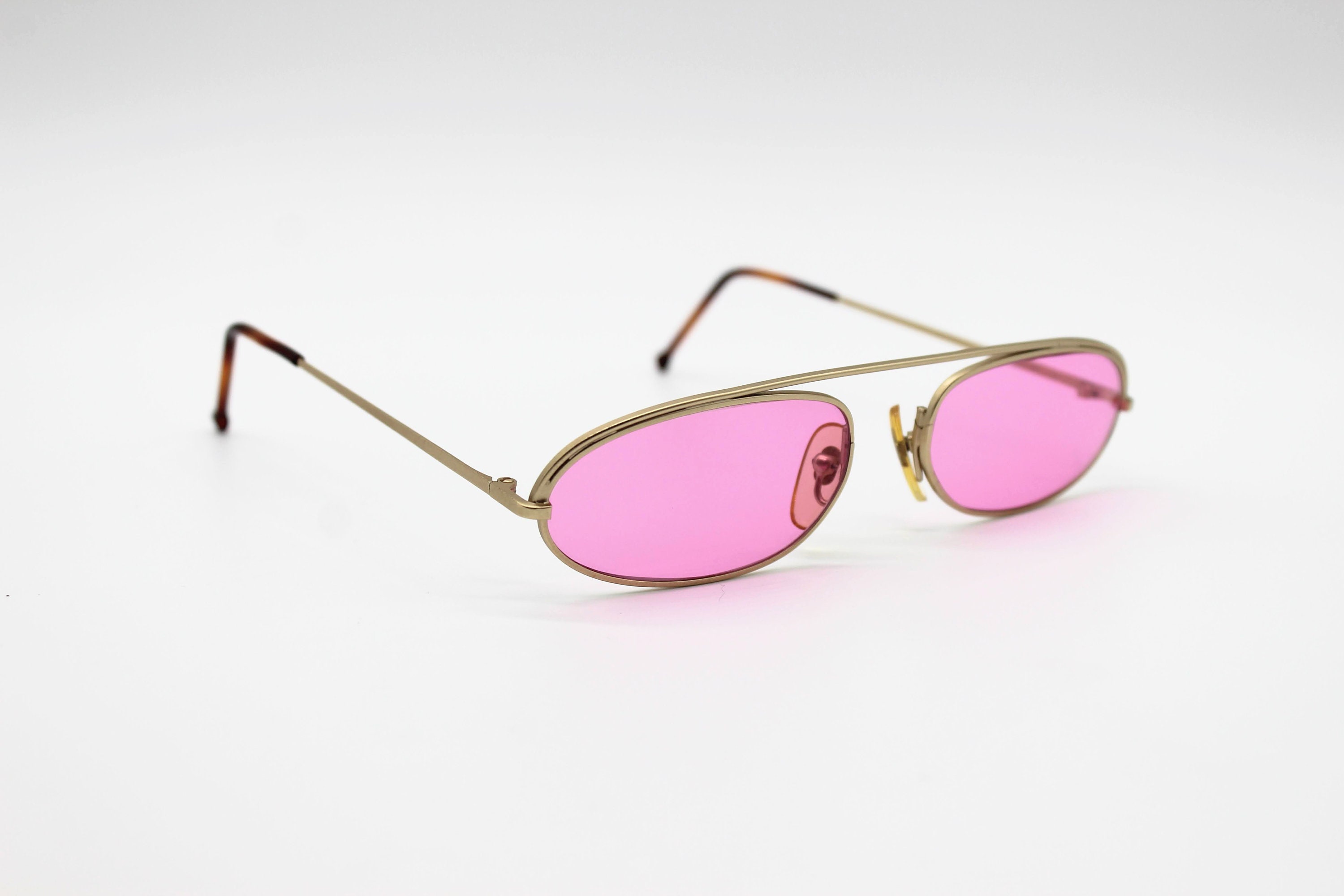 Vintage Sunglasses Trussardi Action Atr 39 Oval Steampunk Etsy Canada