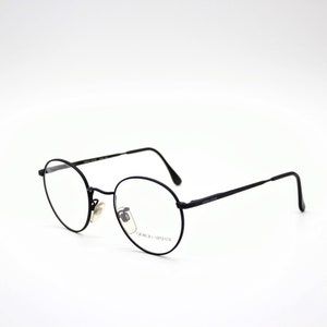 Vintage Eyewear Giorgio Armani 201 authentic and rare panto round metal frame wiht demo lenses Made in Italy New Old Stock