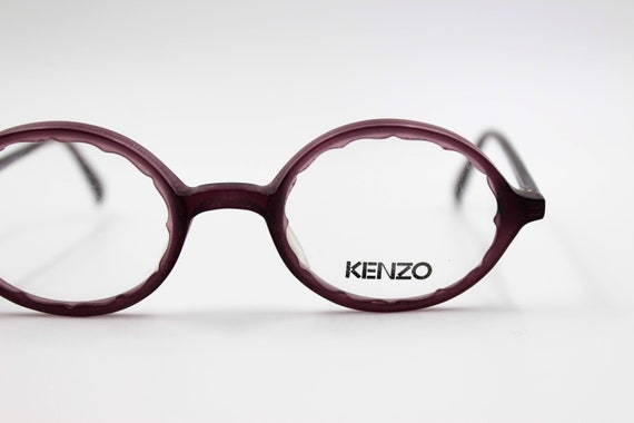 Vintage Eyglasses Kenzo Lemon L355 Steampunk Oval… - image 2