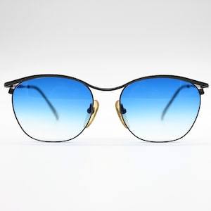 Vintage Sunglasses Jean Paul Gaultier 58-2171 authentic and rares quare clubmaster wiht original lenses Made in Japan New Old Stock
