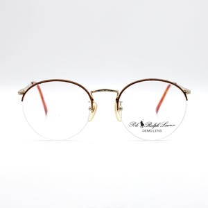 Vintage Eyewear Polo Ralph Lauren CLASSIC XXIV/N 079 Round Metal Made in Italy New Old Stock