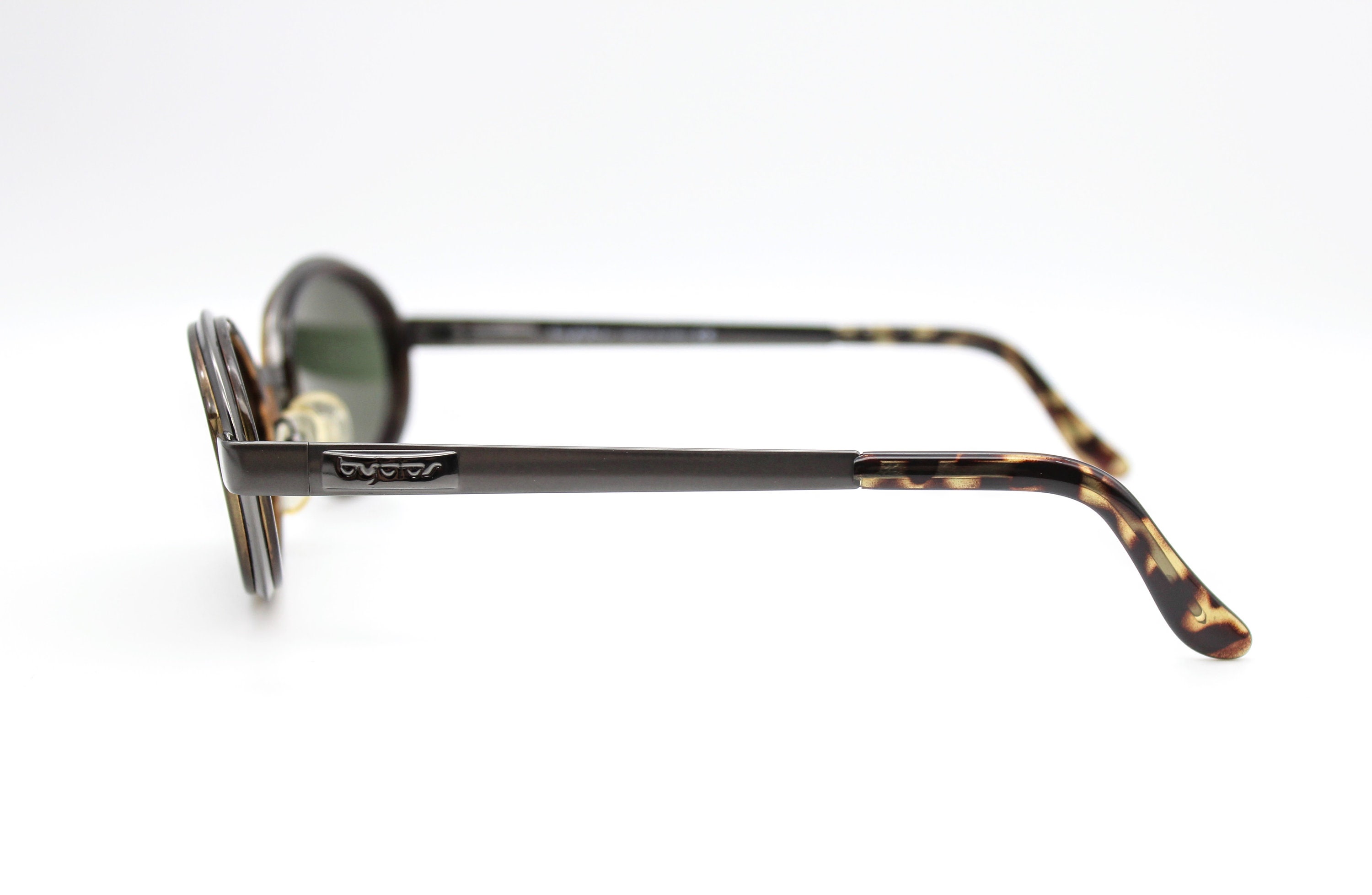 Vintage Sunglasses Byblos Mod. B 660-S, Oval Steampunk Made 