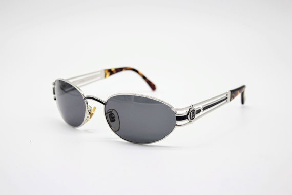Vintage Sunglasses Fendi SL 7038 Oval Round metal… - image 3