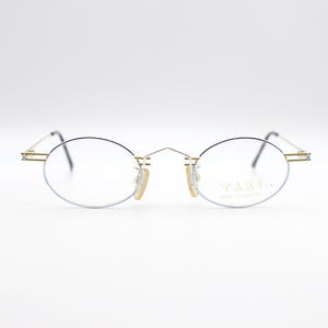 Vintage eyeglasses Taxi by Casanova SM-51C-01 42 44 Steampunk Oval Made in Italy NOS