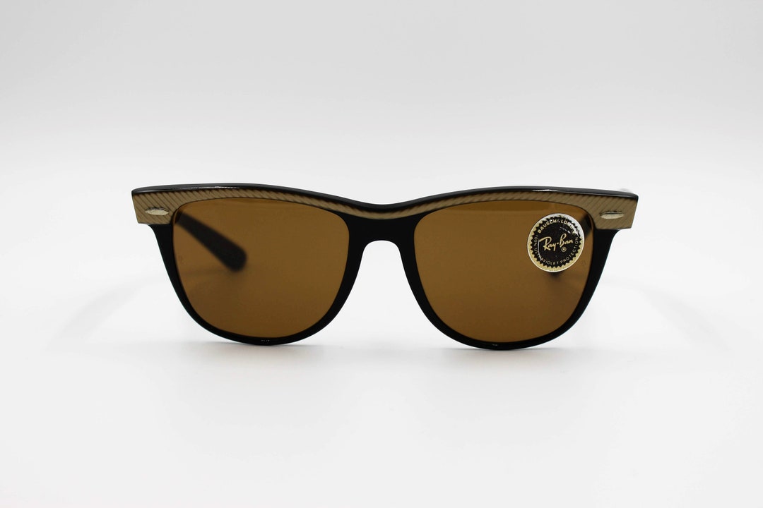 【美品】80s B&L RAY-BAN USA WAYFARER Ⅱ エボニィ 美品】80s B&L RAY-BAN USA WAYFARER Ⅱ エボニィ Vintage B&L Ray Ban