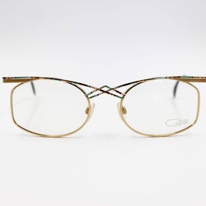 Vintage Eyewear frame Cazal 266 authentic and rare Multicolor square wiht original demo lenses. Cari Zalloni Made in Germany New Old Stock