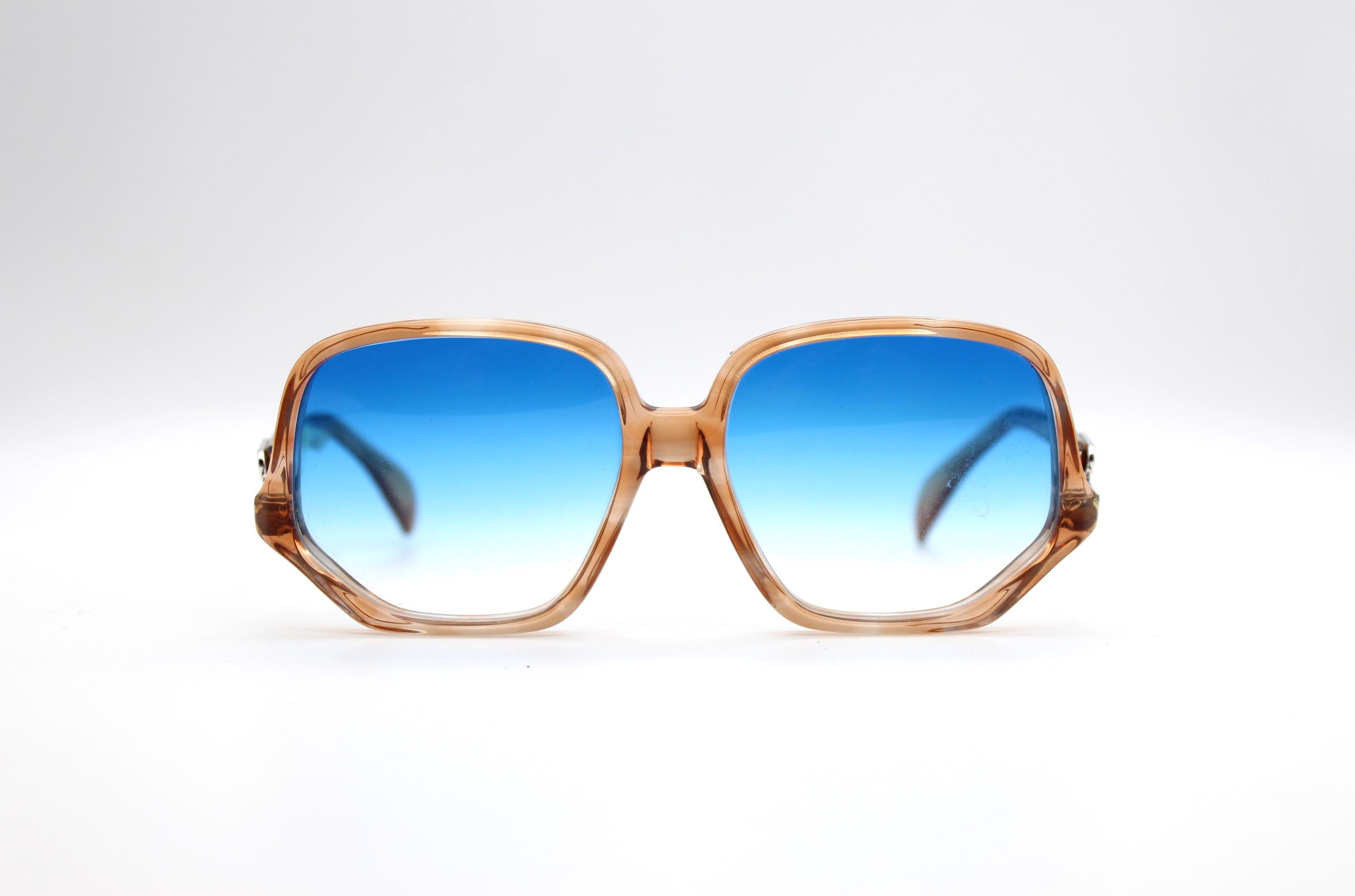 1970’s Silhouette Sunglasses, Mod 597, Oversized & Fab!, Made in Austria NEW VINTAGE SILHOUETTE MOTHER OF PEARL DECOR 18KT GOLD 70S  main image 4