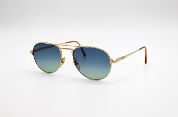 Vintage Sunglasses Gianni Versace V 05 Aviator Go… - image 2