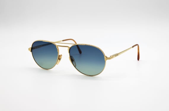 Vintage Versace Gold Frame Aviator Sunglasses VERSACE VE2225 100287 Gold Pilot Aviator 60 mm Men main image 4