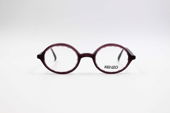 Vintage Eyglasses Kenzo Lemon L355 Steampunk Oval… - image 3