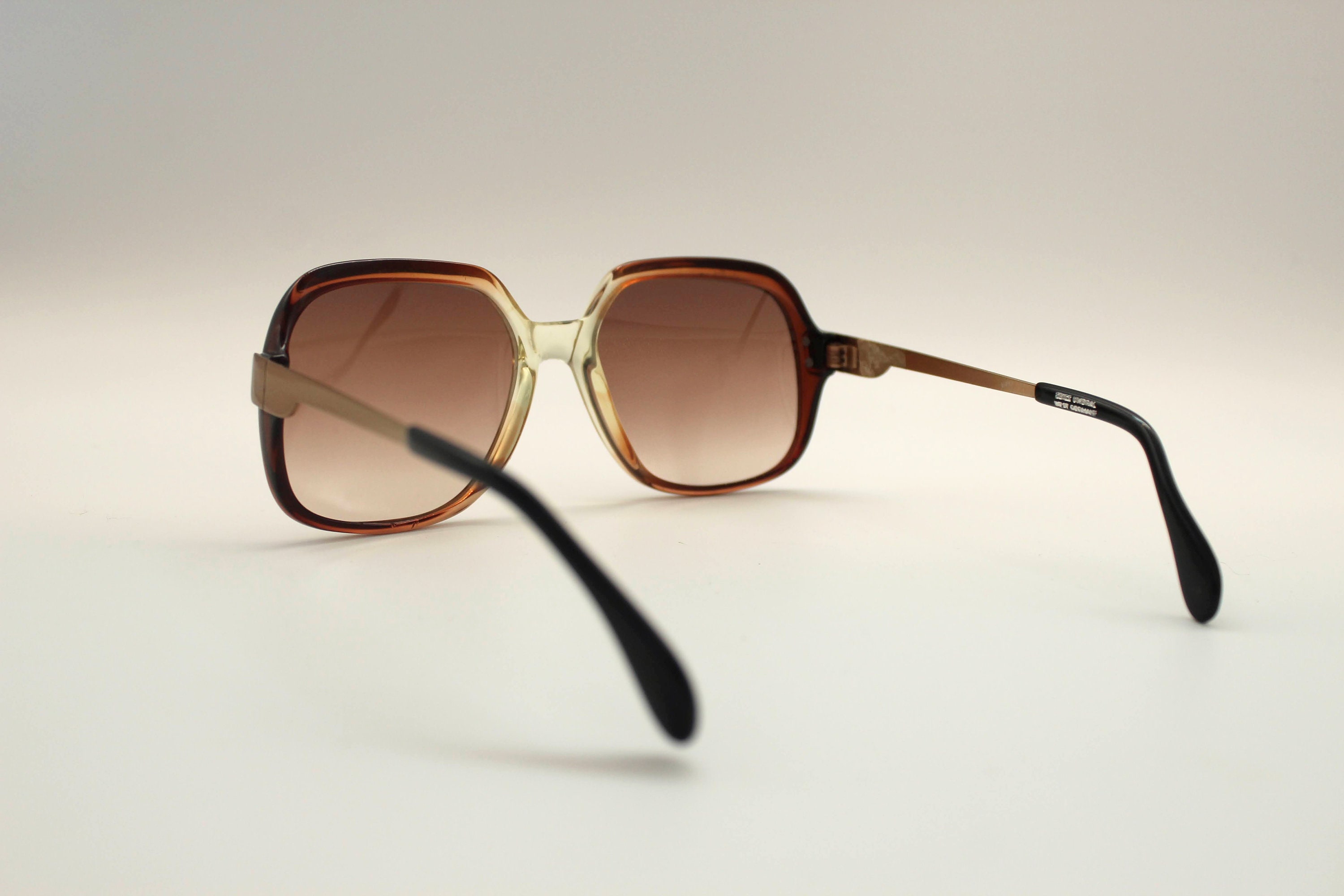 Vintage Sunglasses Metzler International Square Oversize Made - Etsy