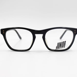 Vintage Eyewear frame Junior Gaultier 57-0073 authentic and rare square glasses wiht demo lenses Made in Japan New Old Stock