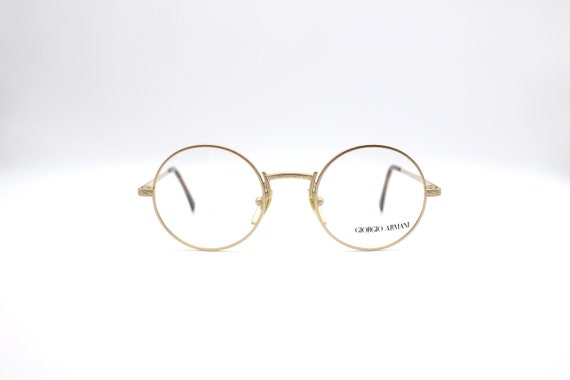 Giorgio armani wire framed round glasses hotsell