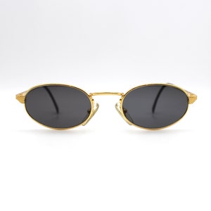 Vintage Sunglasses Gianfranco Ferrè GFF 70 Oval Steampunk Made in Italy New Old Stock