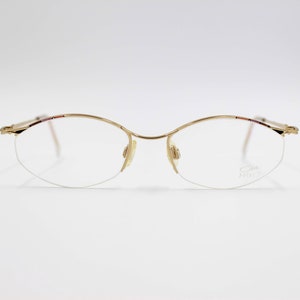 Vintage Eyewear frame Cazal 1147 authentic and rare oval metal frame wiht original demo lenses Made in Germany New Old Stock