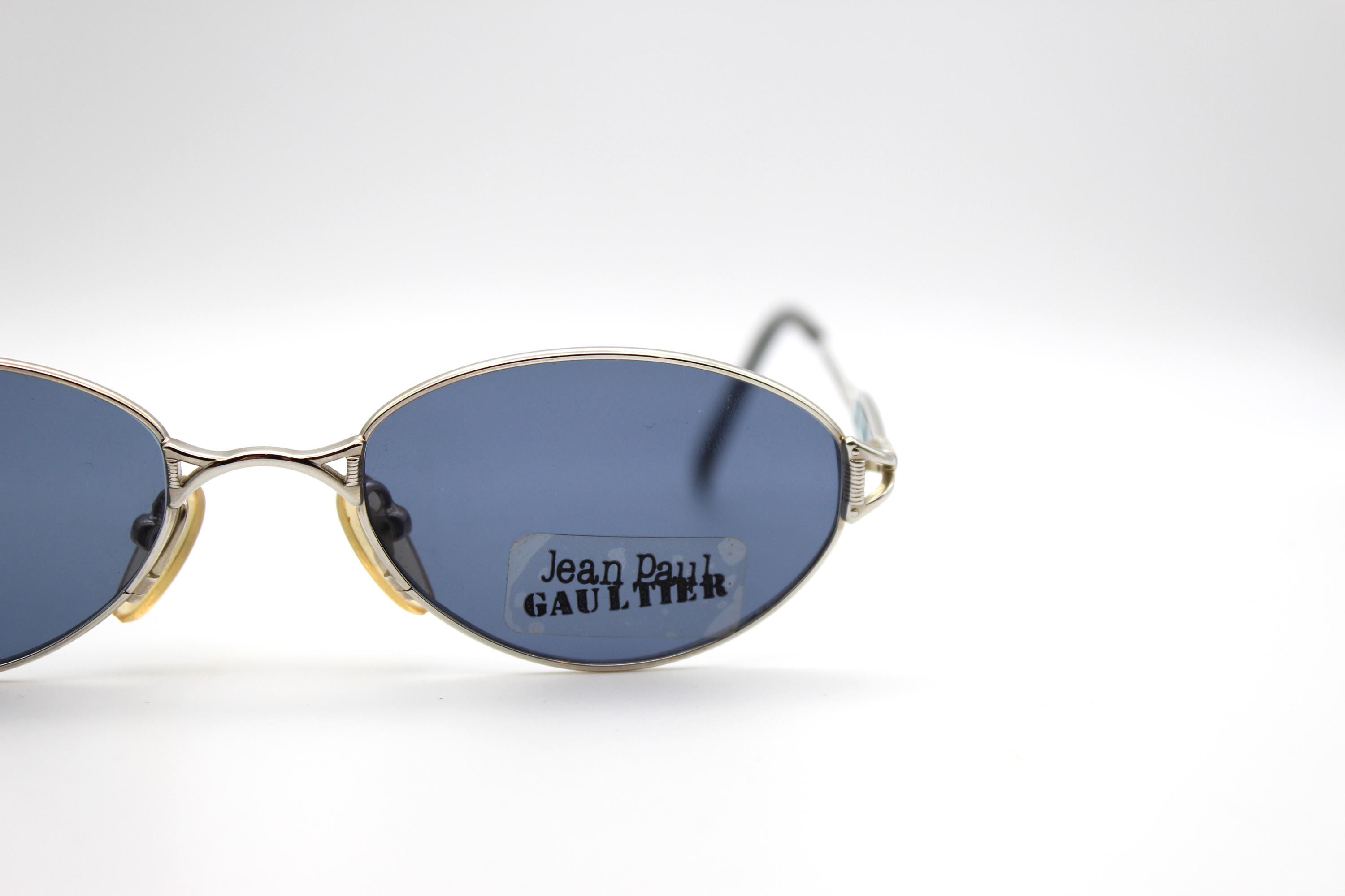 Vintage Sunglasses Jean Paul Gaultier 55-4672 Oval Steampunk Made
