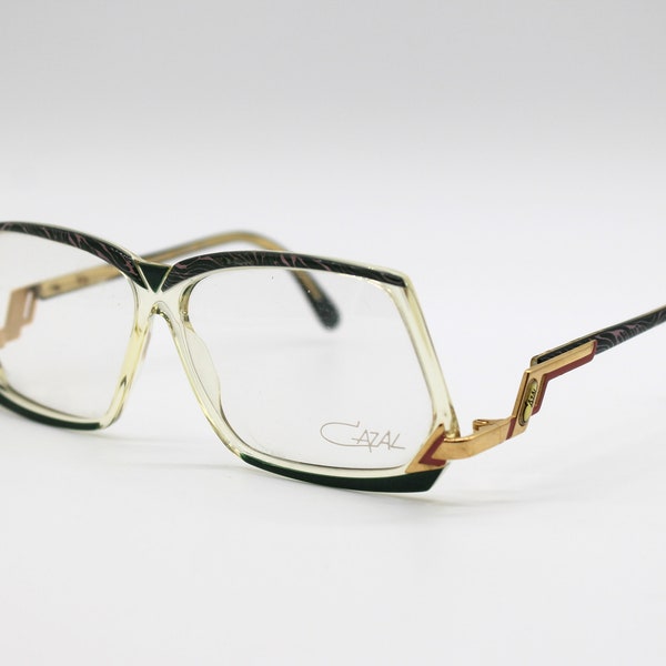 Vintage Eyewear frame Cazal 315 652 Crazy Square Hip Hop Style with original demo lenses Made in Germany New Old Stock