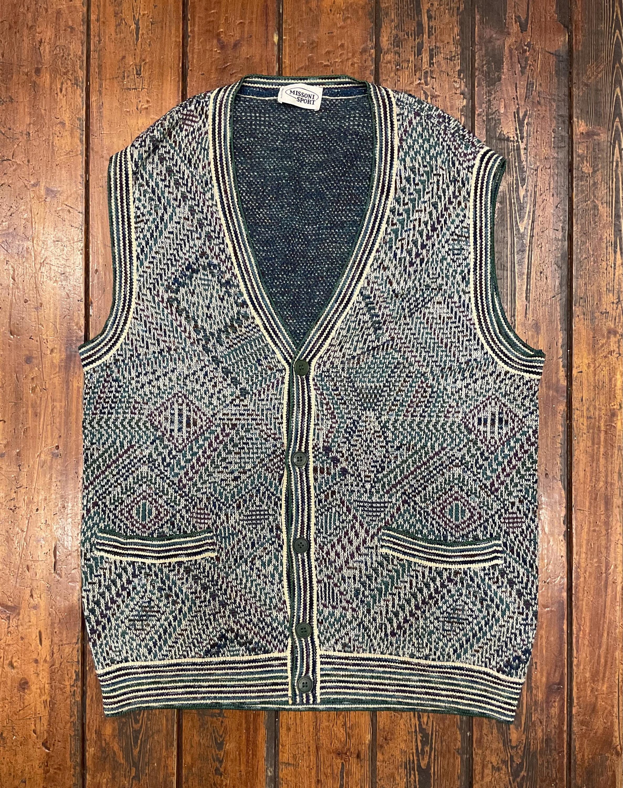 Cardigan Missoni Example Vintage Knitwear Jumper, Made in Cardigan Missoni Example Vintage Knitwear Jumper, Made in