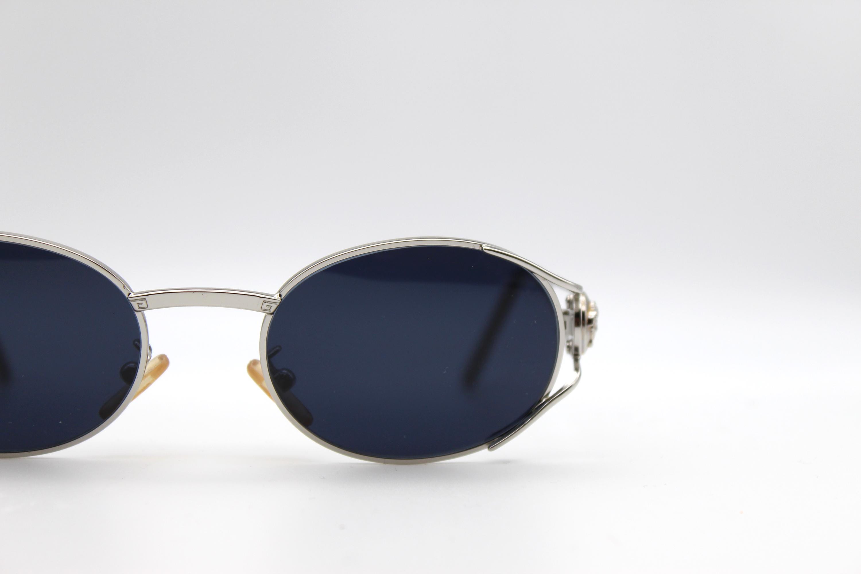Vintage Eyewear Gianni Versace G98 COL 26M Oval Steampunk Made in