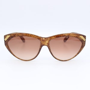 Vintage Sunglasses Yves Saint Laurent ST Sulpice 8985-O Y180 Cat eye Hand Made New Old Stock