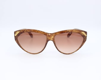 Vintage Sunglasses Yves Saint Laurent ST Sulpice 8985-O Y180 Cat eye Hand Made New Old Stock