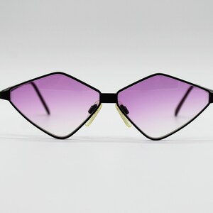 Vintage Sunglasses Actuell Couture Holiday 502 Steampunk hexagonal Metal Hand made France NOS