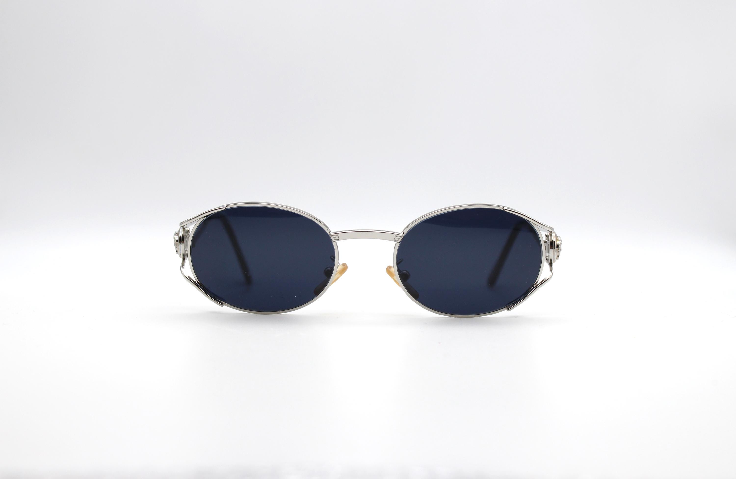 Vintage Eyewear Gianni Versace G98 COL 26M Oval Steampunk Made in