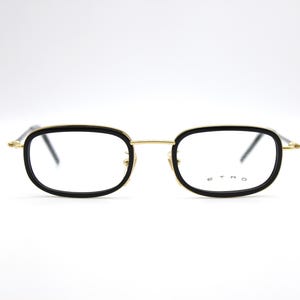 Vintage Eyewear frame Etro VE9312 COL. W62 Square Steampunk Made in Italy New Old Stock