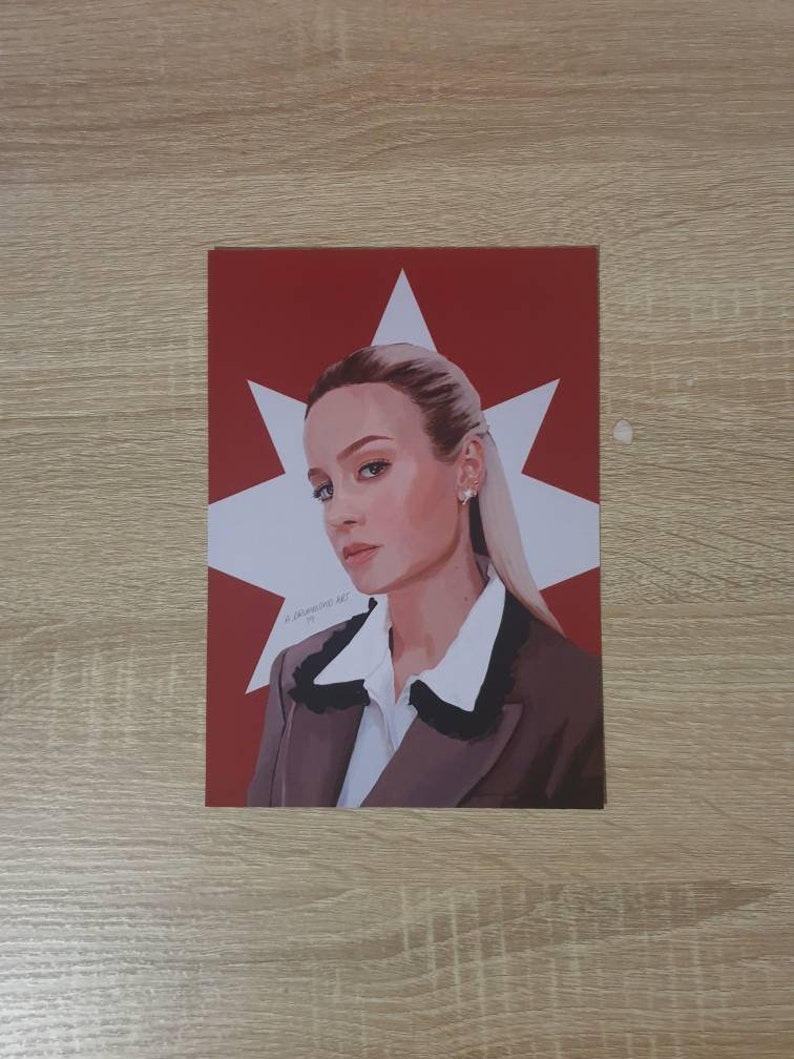 Brie LarsonCaptain Marvel Art Print