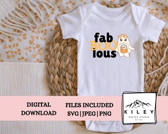 Fab-BOO-lous Halloween SVG - Great for 1st Halloween or just showing your fab-boo-lous self this season!