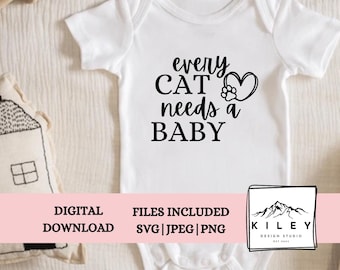 Every Cat Needs a Baby! SVG