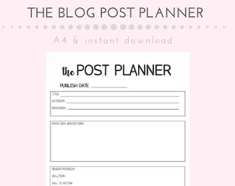 The Post Planner Printable