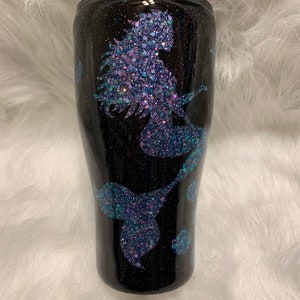 30oz Sparkley Mermaid Glitter tumbler