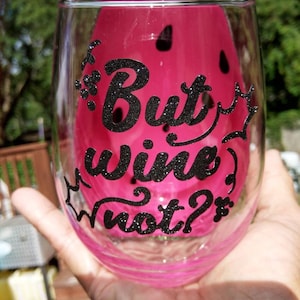 Watermelon and Wine! Watermelon themed stemless wine glass.