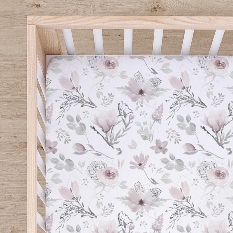 Sleep Tight Crib Sheet - Fincastle Floral main image 1