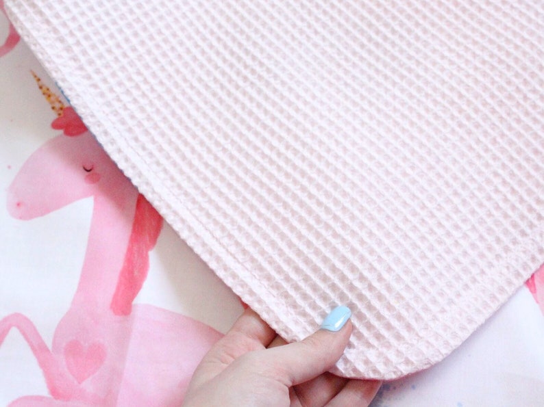 Unicorn Waffle Baby Girl Blanket Cotton Summer Blanket Unicorn Crib Bedding Cloud Stroller Blanket Pink Unicorns Receiving Blanket