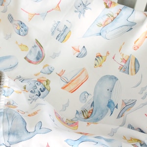 Personalized Whale Baby Boy Blanket, Narwhal Minky Lovey, Security Blanket, Nautical Nursery Bedding, Stroller Blanket, Custom Baby Gift