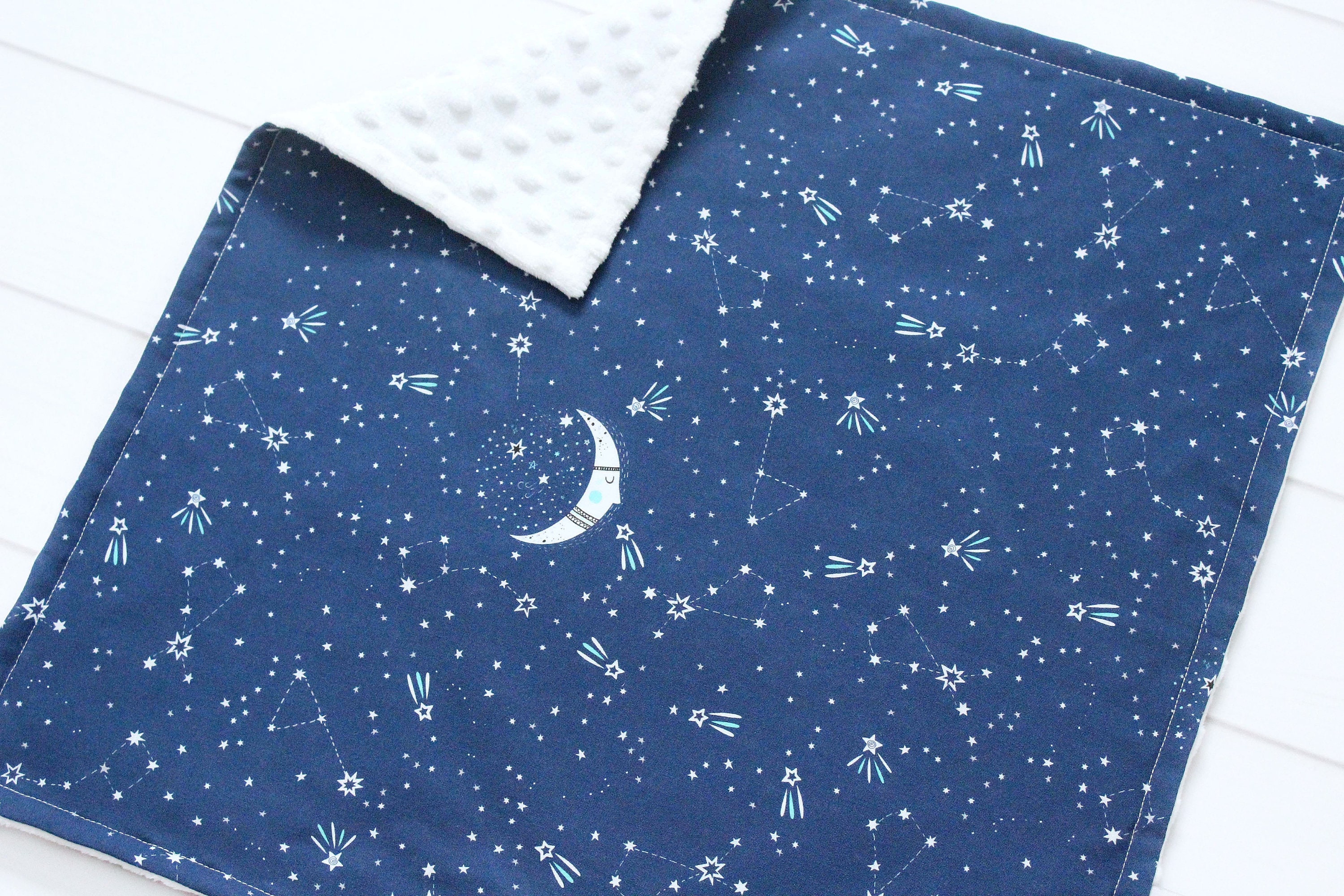 Constellations Personalized Baby Blanket Night Sky Minky Etsy