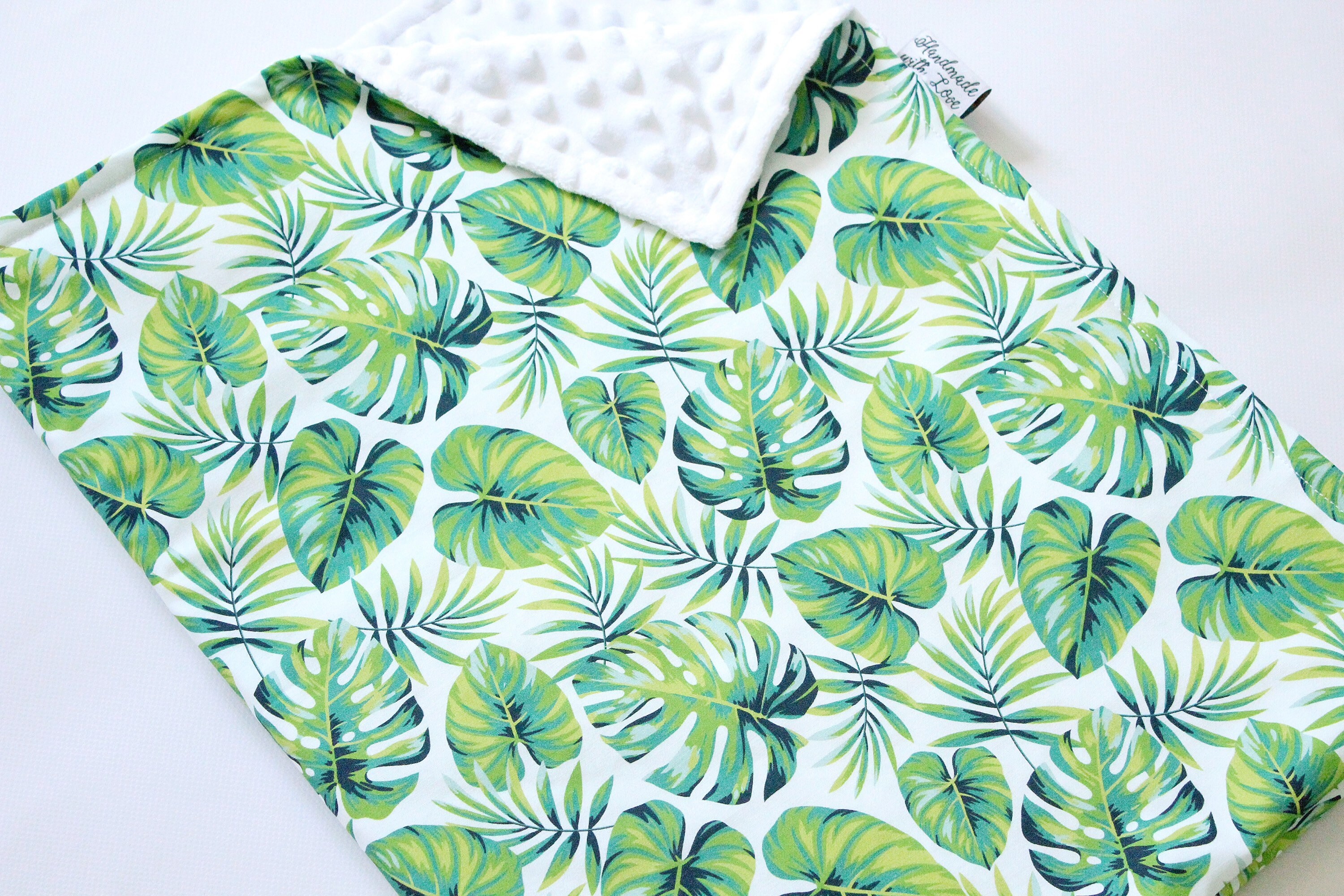 Tropical Palm Leaf Personalized Blanket Tropical Blanket Etsy UK