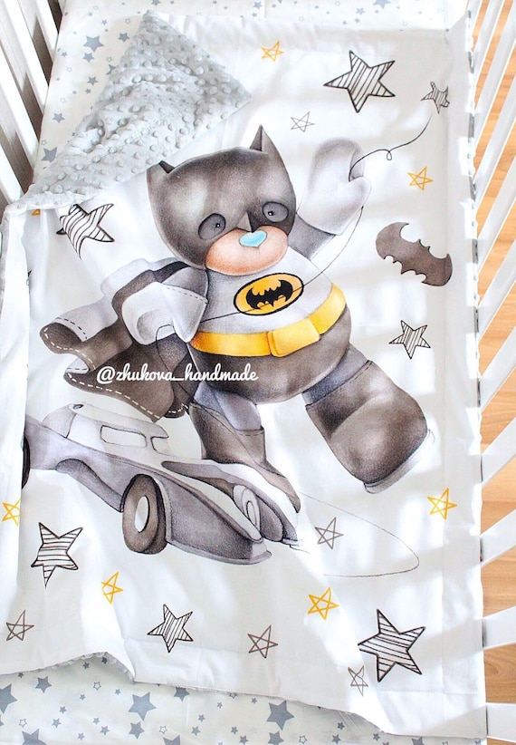Batman Nursery Minky Blanket Personalized Batman Baby Blanket